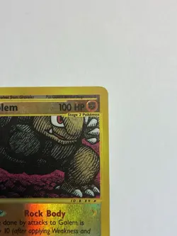 Golem 49/165 - Pokemon TCG Expedition Reverse Holo Rare 2002 e-reader - Damaged - Image 3