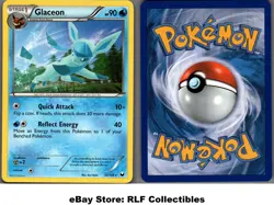 2012 Pokemon, B&W Dark Explorers, #30/108 Glaceon, Rare - Image 1