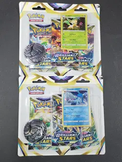pokemon TCG 3 Booster Blister Pack (brilliant stars) x2 - Image 1