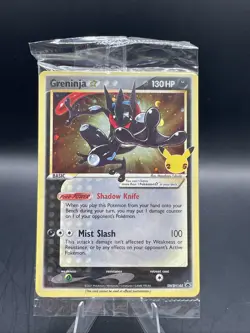 Greninja Gold Star Celebrations Promo SWSH144 Pokemon Sealed NM - Image 1