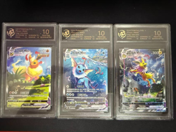 RPA10 Pokemon TCG S-Chinese Jolteon Flareon Vaporeon Vmax CSHC-003 006 009 HOLO - Image 1