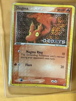 DAMAGED Slugma 75/107 - Pokemon 2005 EX Deoxys Stamped - Reverse Holo DAMAGED - Image 4
