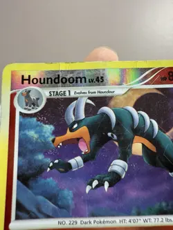 Pokemon Houndoom Legends Awakened 57/146 Reverse Holo Rare *Damaged* - Image 5