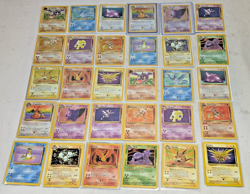 Pokemon TCG Fossil Set COMPLETE ENGLISH SET 62/62 - Mixed Condition - Image 1