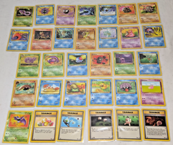 Pokemon TCG Fossil Set COMPLETE ENGLISH SET 62/62 - Mixed Condition - Image 2