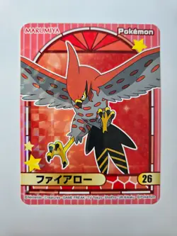 Pokemon Talonflame Marumiya Holo Sticker - Japanese - Image 1