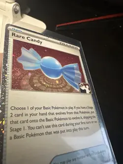 Rare Candy 191/198 Play! Prize Pack Series 4 Promo Cosmos Holo Pokemon - Swirl - Image 3