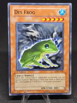 Yu-Gi-Oh! Des Frog CRV-EN026 Cybernetic Revolution 1st Edition VLP - Image 1