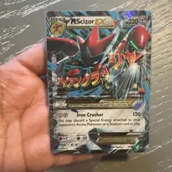 Pokemon Mega-M Scizor EX TCG 77/122 XY Breakpoint Holo Ultra Rare Card - Image 2