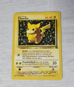 Pikachu Promo Card From Wizards Black Star With The Number 1 - Image 2