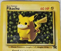 Pikachu Promo Card From Wizards Black Star With The Number 1 - Image 4
