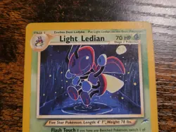 LIGHT LEDIAN 24/105 Neo Destiny Unlimited Rare WOTC Pokemon Card LP - Image 2