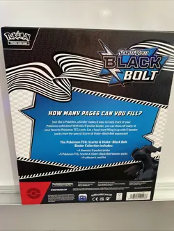 Pokemon Black Bolt Binder Collection English Sealed OVP PSA New Card 9-Pocket - Image 2