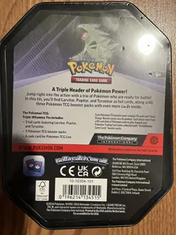 Pokemon TCG Trading Card Game Tyranitar Tin Whammy New Sealed 3 Foils 3 Booster - Image 2