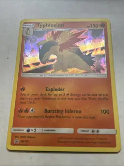 Typhlosion Black Star Promo - SM185 Holo - Pokemon Card 2019 - Image 5
