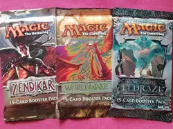 Magic The Gathering ZENDIKAR BLOCK Boosters WORLDWAKE RISE OF ELDRAZI sealed MTG - Image 1