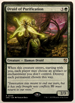 MTG Druid of Purification | Commander: Aetherdrift Regular NM - Image 1