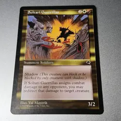 Magic: The Gathering Soltari Guerrillas 1997 Val Mayerik Gold Shadow Ability - Image 1