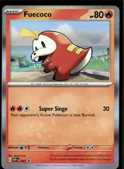Pokemon Fuecoco SVP 002 Scarlet Violet Black Star Promo Holo - Image 1