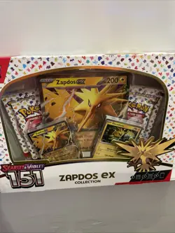 Pokemon TCG Scarlet & Violet 151 Zapdos EX Collection Box Sealed NEW - Image 1