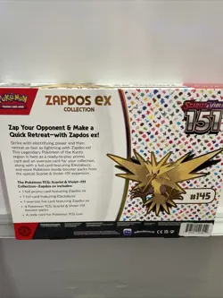 Pokemon TCG Scarlet & Violet 151 Zapdos EX Collection Box Sealed NEW - Image 3