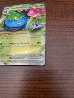 Pokemon TCG Venusaur EX Holo Double Rare Stellar Crown 001/142 NM/M Condition - Image 5