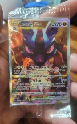 Lucario VSTAR SWSH291 Crown Zenith Pokemon Black Star Promo SEALED - Image 1