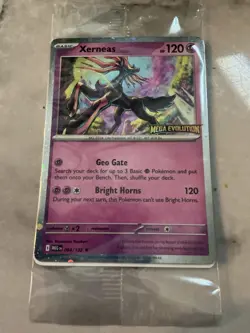 Pokemon Mega Evolution 2025 - Xerneas 2025 Bestbuy Stamped Promo NEW & Sealed - Image 1
