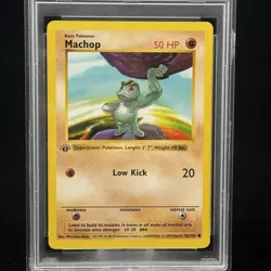 Machop #52 1st Edition Base Set 1999 Pokemon Game PSA 9 💪🏼 - Image 2