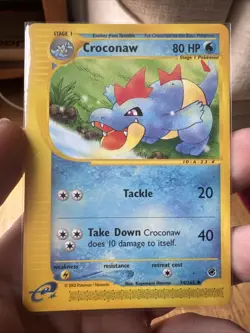 Pokemon TCG Croconaw Expedition Base Set 74/165 Regular Uncommon E-Series - Image 1