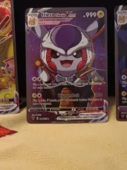 4 Pikachu Pokemon Card Holo GX VSTAR VMAX GX EX Cosplay Art - Image 3