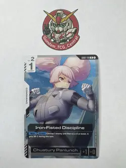Iron-Fisted Discipline - Gundam Card Game #GD01-119 - GD01 - NM Foil Newtype Ris - Image 1