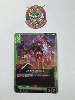 Char's Zaku II - Gundam Card Game #GD01-026 - GD01 - NM Foil Newtype Rising - Image 1