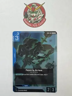 Noin's Aries - Gundam Card Game #GD01-007 - GD01 - NM Foil Newtype Rising Single - Image 1
