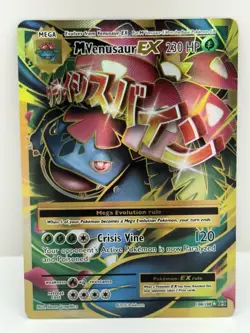 Pokemon TCG Mega-Venusaur-EX Evolutions Holo Full Art Ultra Rare Card 100/108 NM - Image 1