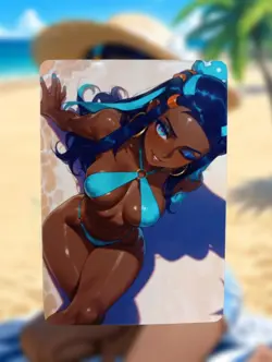 Nessa Pokemon Anime Waifu Sexy Goddess Doujin Hentai Lewd Card - Image 1