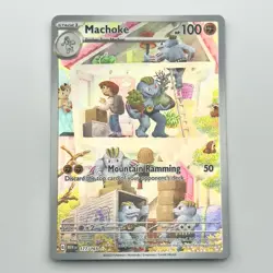 Machoke 177/165 Scarlet & Violet 151 Illustration Rare English Pokemon Card - NM - Image 1