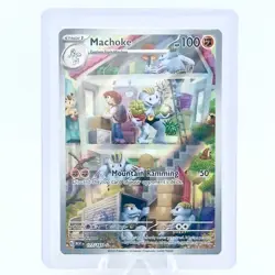 Machoke 177/165 Scarlet & Violet 151 Illustration Rare English Pokemon Card - NM - Image 4