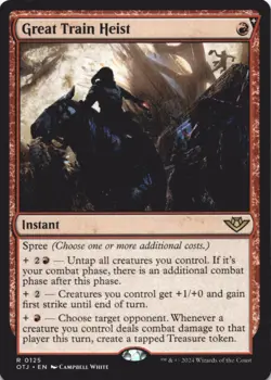 MTG Great Train Heist Normal NM Outlaws of Thunder Junction Magic 125 - Image 1