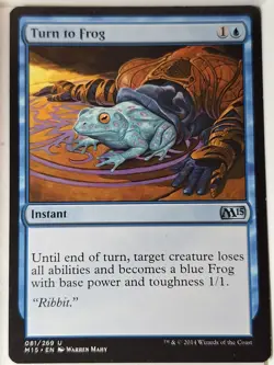 Turn to Frog - Magic 2015 Core Set M15 - Magic the Gathering MTG Nice! - Image 1