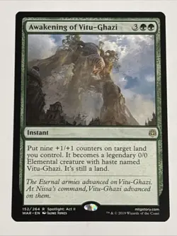 MTG War of the Spark Awakening of Vitu-Ghazi 152/264 NM Rare - Image 1