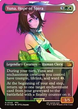 Yuna, Hope of Spira (Surge FOIL) - NM - Magic the Gathering (MTG) - FIN #549 - Image 1