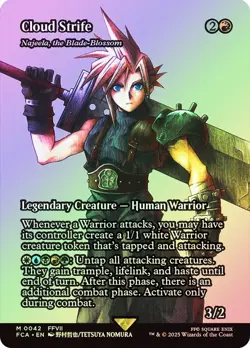 MTG: Najeela, the Blade-Blossom (Cloud Strife) (FOIL) - NM - FINAL FANTASY #0042 - Image 1
