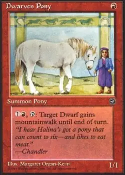 1x Dwarven Pony Light Play MTG Magic - Kid Icarus - - Image 1