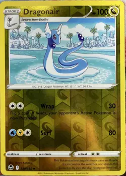 Dragonair Reverse Holo - 130/195 - Silver Tempest Pokemon 2022 - Image 1