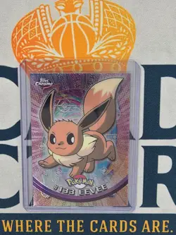 2000 Pokemon Topps Chrome TV EEVEE #133 Base BC - Image 1