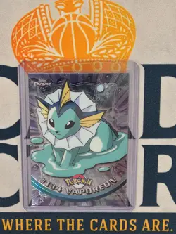 2000 Pokemon Topps Chrome TV VAPOREON #134 Base BC - Image 1