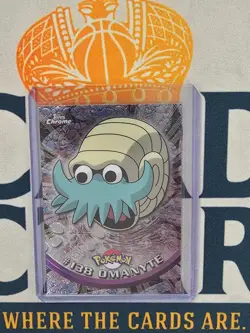 2000 Pokemon Topps Chrome TV OMANYTE #138 Base BC - Image 1