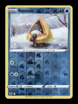 Snorunt Reverse Holo Common SWSH12: Silver Tempest 041/195 NM Pokemon LP - Image 1