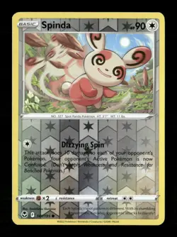 Spinda Reverse Holo Common SWSH12: Silver Tempest 141/195 NM Pokemon LP - Image 1
